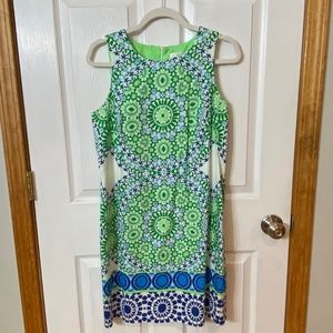 London Times Cotton Shift Dress